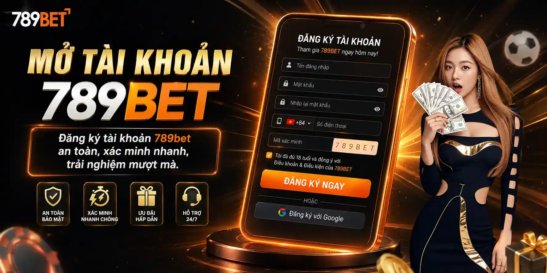 Đăng ký tài khoản 789bet như nào ?